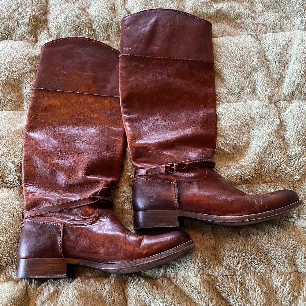 Frye Melissa Seam Tall Boots, Women’s Size 7 1/2